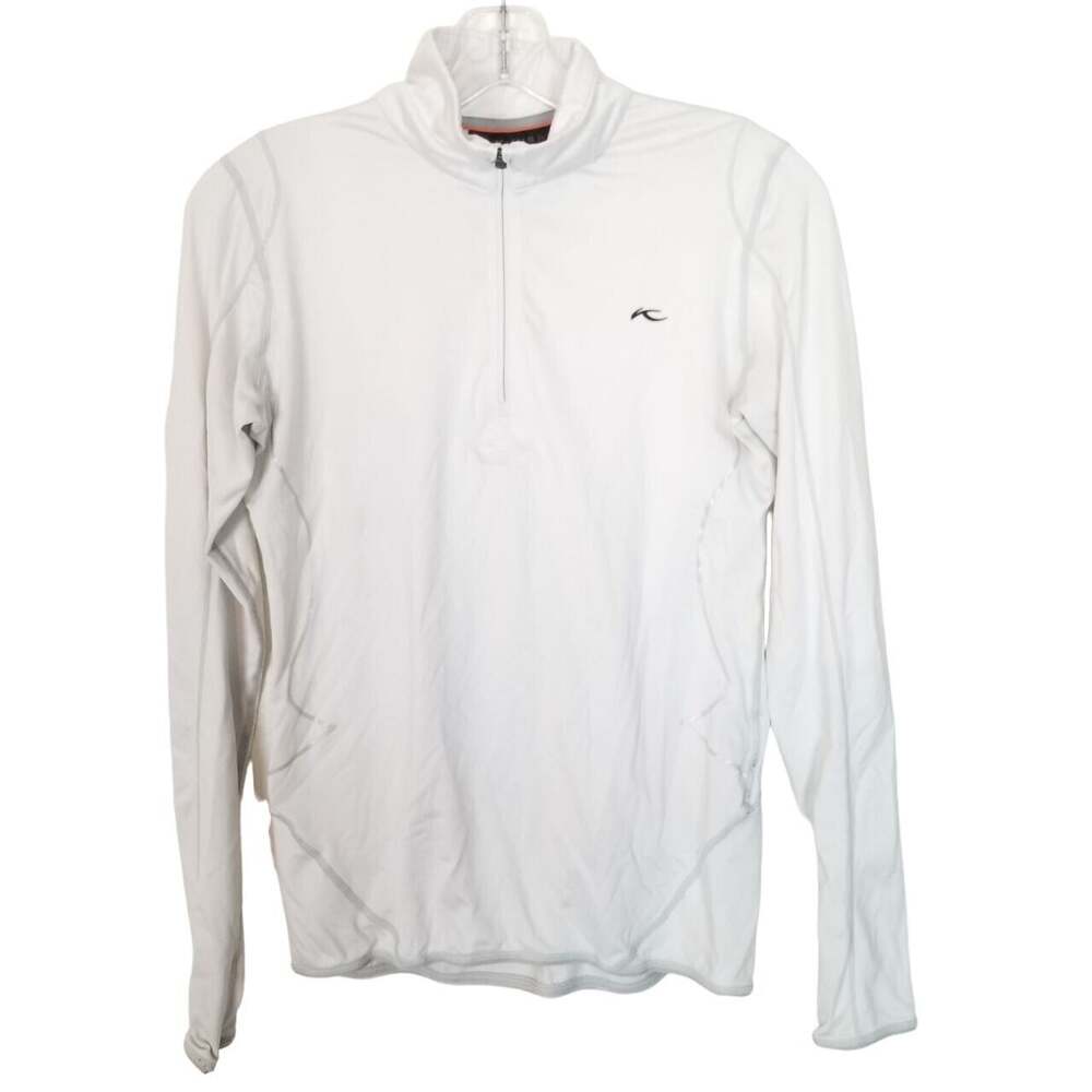 KJUS Womens Golf Shirt Sz S Gorpcore 1/4 Zip Stretch Athletic Activewear Wicking